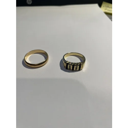 Złota obrączka, pierścionek pr. 585 waga 8,34g